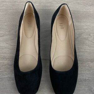 JJILL black suede ballet flats size 6.5